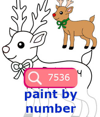 Color a reindeer