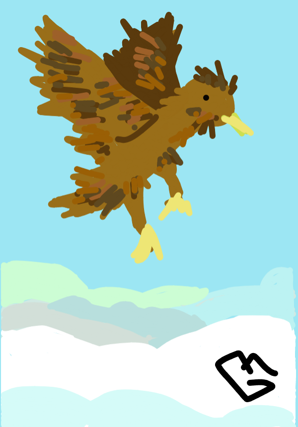 A quick sketch of bird  flying
