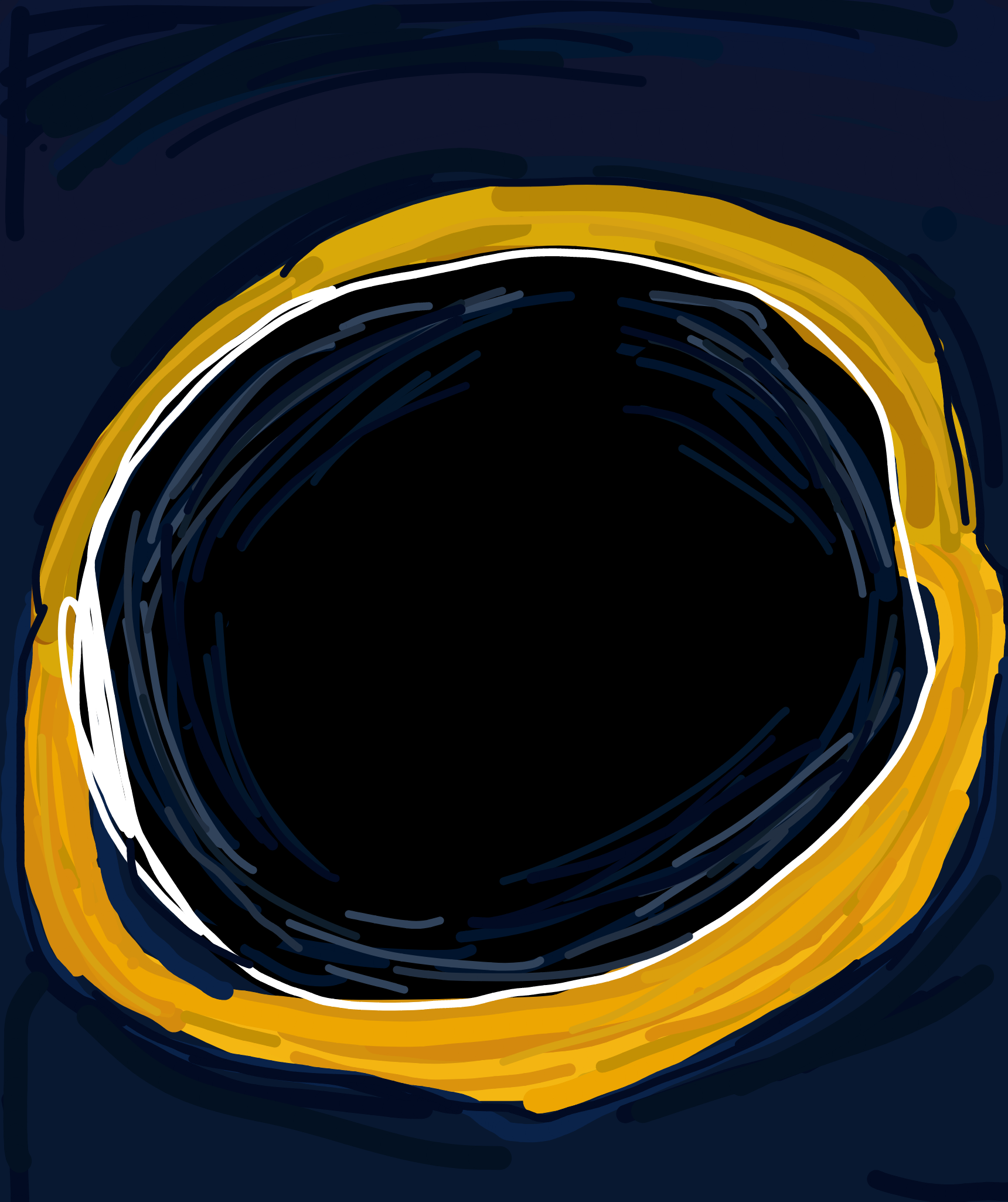 I draw an Black Hole! ( I hope y'all like it )