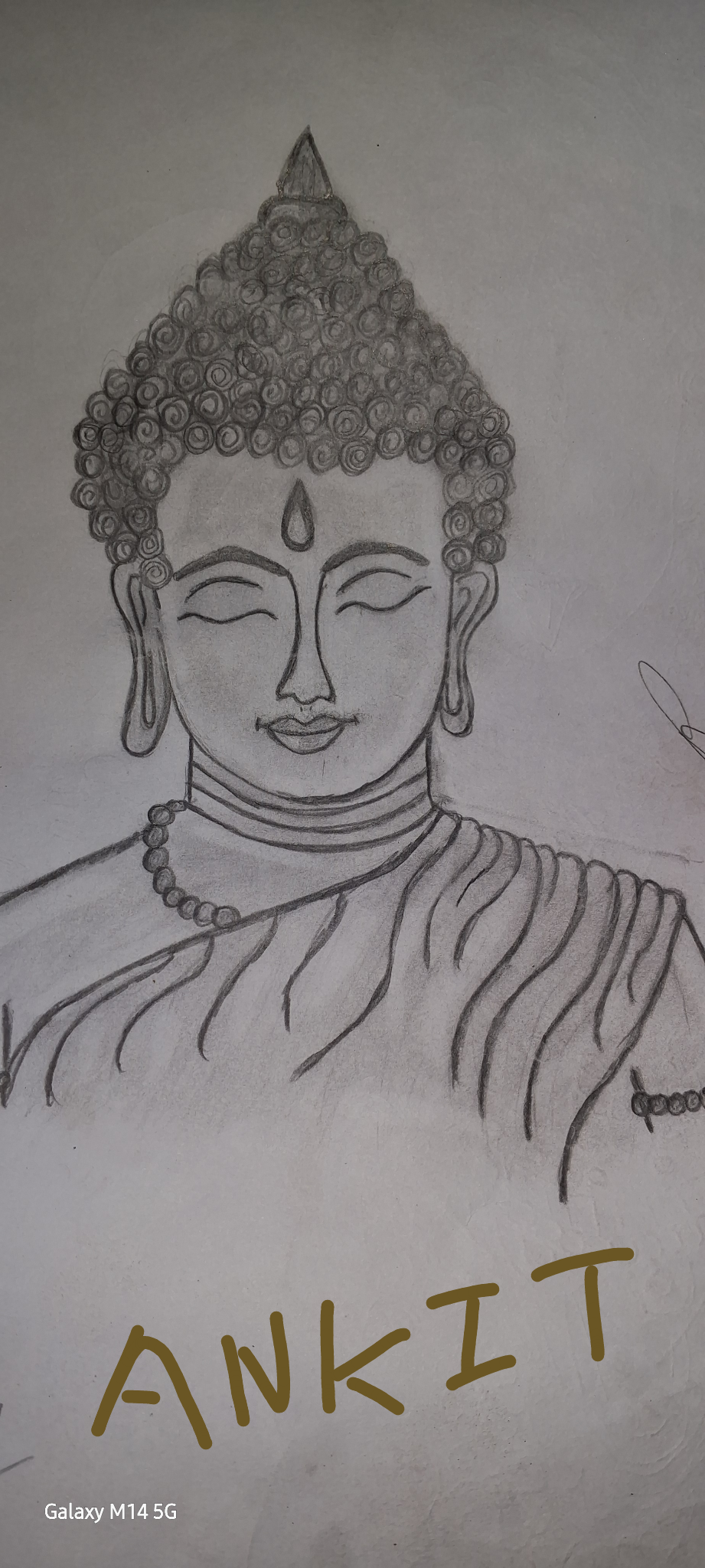 my new drawing Bhagwan gotam buddh