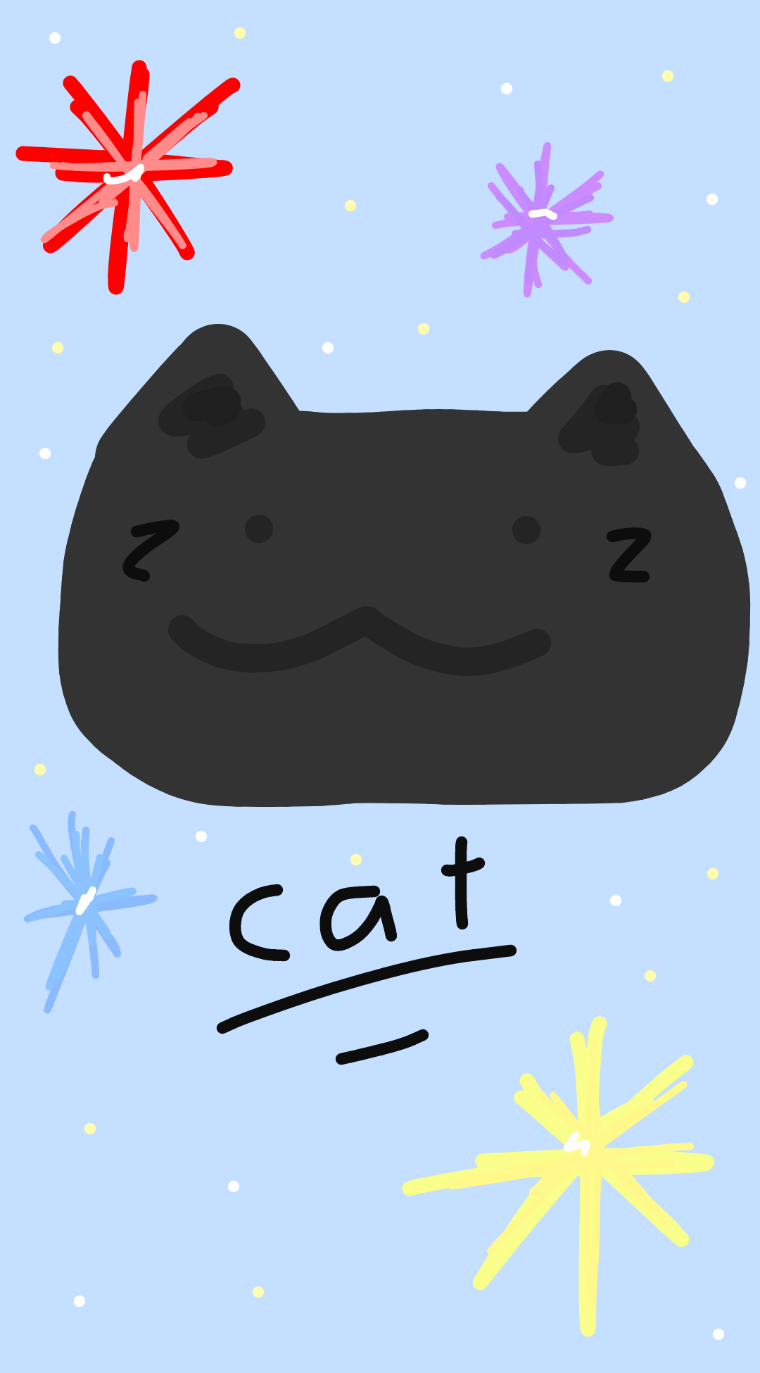 CaptainNoodle:3/ First drawing cute cat :3 😁😀😀
