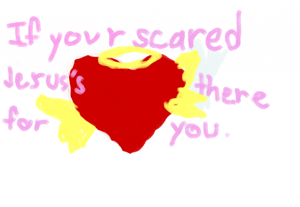 #IfyourscaredJesus&#8217;sthere for you?❤