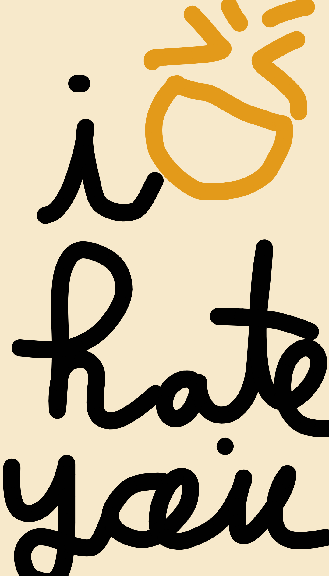 I hate one of you guys and i am not telling