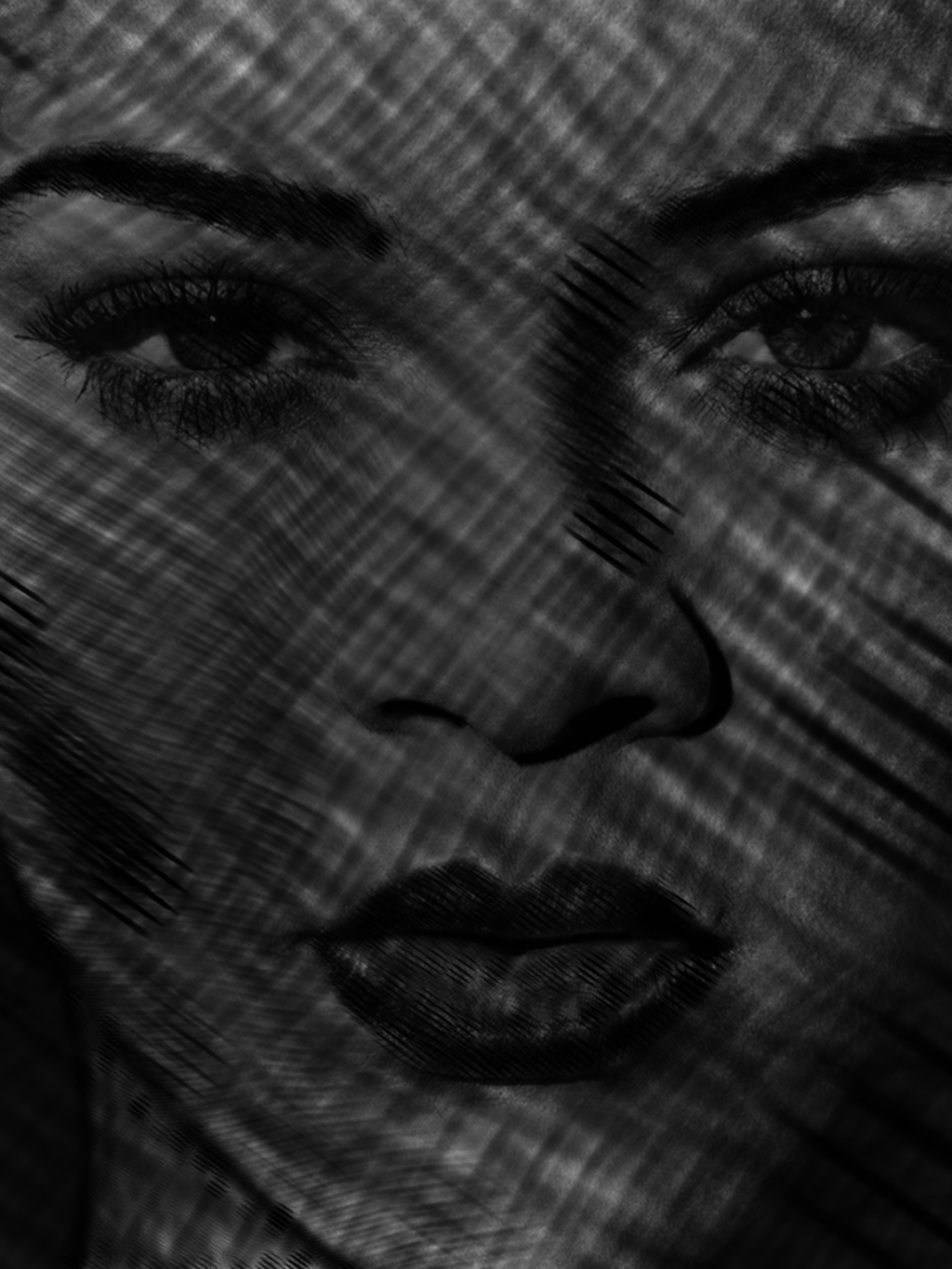 i traced rihanna&#8217;s pic using random lines and this is what i got #rihanna