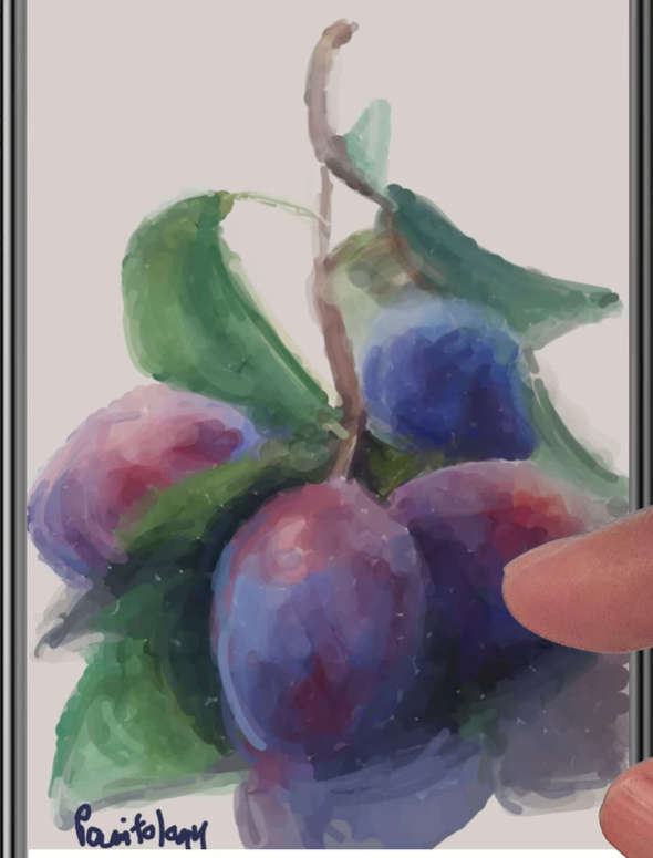 Draw realistic grapes with Paintology