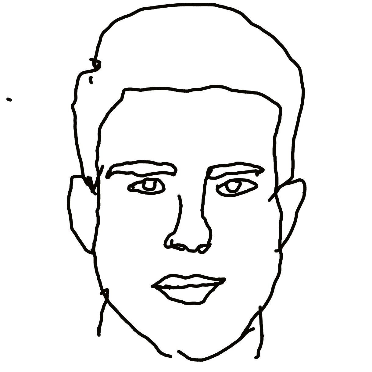 Face drawing on my touch pen