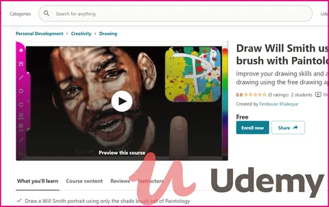A drawing of Will Smith made on the Samsung S6 Lite but you can do on other tablets