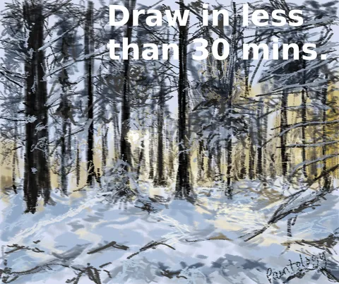 Capturing light in Landscape Drawing