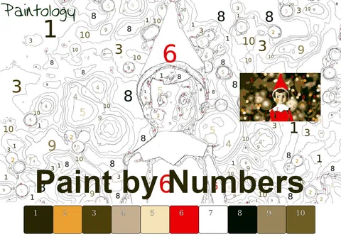 Color a Xmas Elf | Paint by Numbers with Paintology
