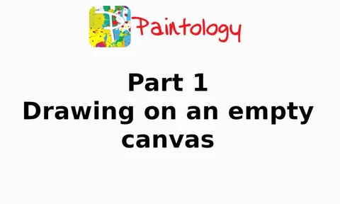 Paintology Help Video PART 1- Drawing on an empty canvas