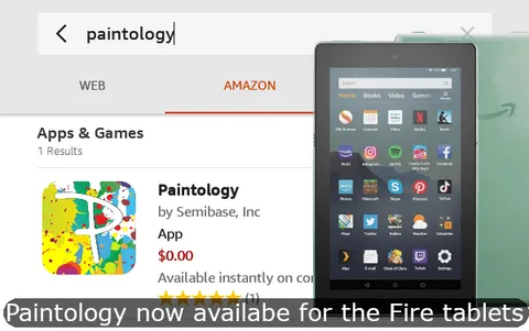 Paintology is now available for the Amazon fire tablets