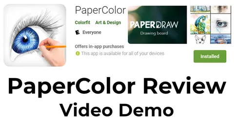 PaperColor | Android drawing app - App drawing demo