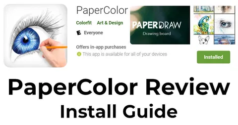 PaperColor - Android drawing app - Install and quick guide